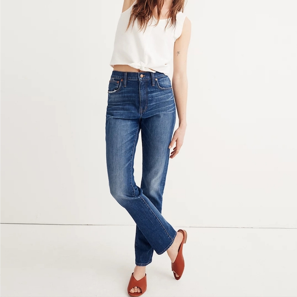 Madewell high rise slim boy jean size 30